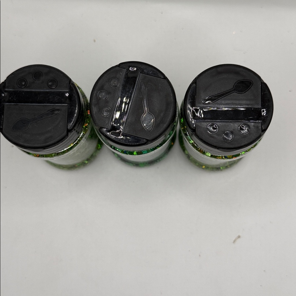 Green Chunky Glitter Shaker Set - 3 Pack - Picture 2 of 3